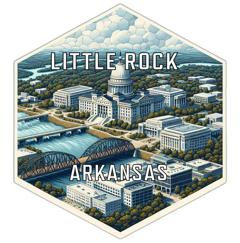 Little Rock Arkansas Travel Destination Souvenir Vinyl Decal Sticker 4-Inch