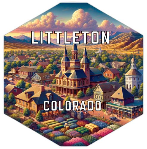 Littleton Colorado Travel Destination Souvenir Vinyl Decal Sticker 6-Inch