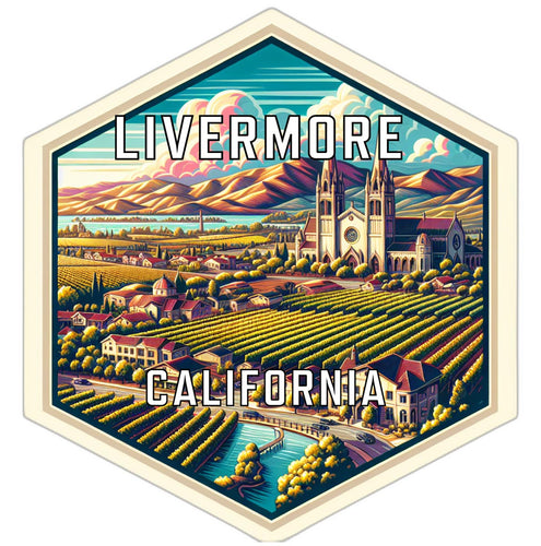 Livermore California Travel Destination Souvenir Vinyl Decal Sticker 6-Inch