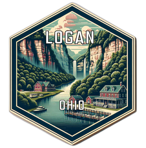 Logan Ohio Travel Destination Souvenir Vinyl Decal Sticker 6-Inch
