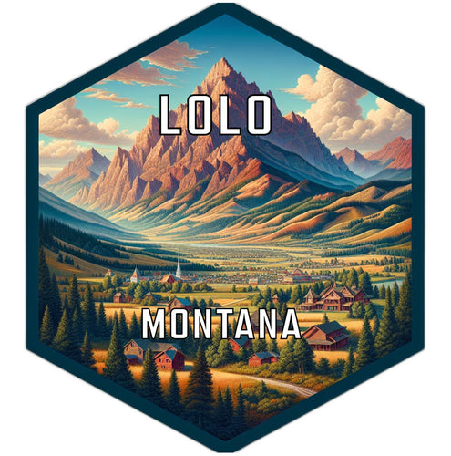 Lolo Montana Travel Destination Souvenir Vinyl Decal Sticker 6-Inch