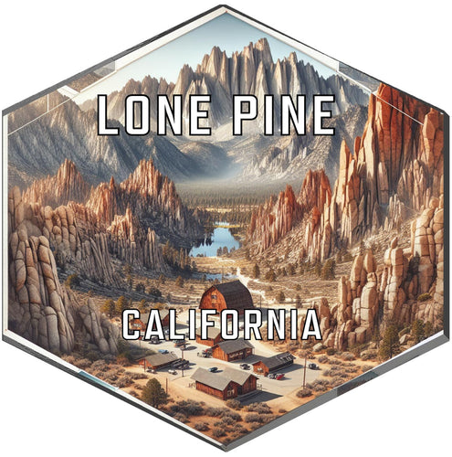 Lone Pine California Travel Destination Souvenir Vinyl Decal Sticker 2-Inch