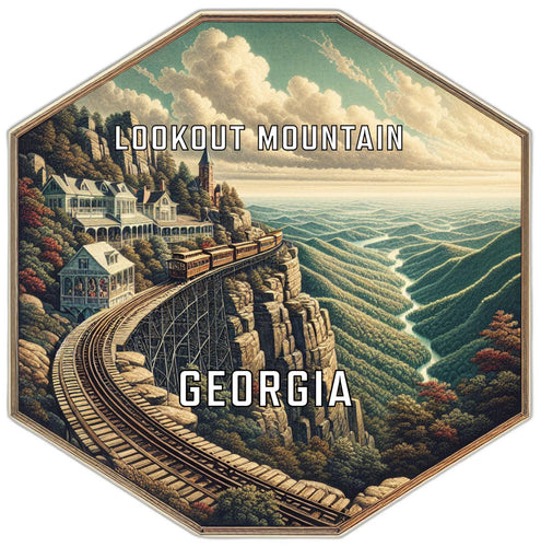 Lookout Mountain Georgia Travel Destination Souvenir Vinyl Decal Sticker 6-Inch