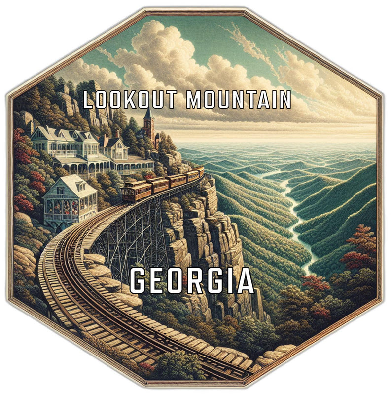 Lookout Mountain Georgia Travel Destination Souvenir Vinyl Decal Sticker 6-Inch