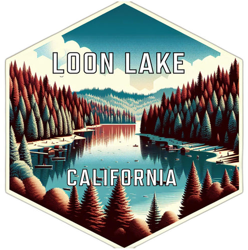 Loon Lake California Travel Destination Souvenir Vinyl Decal Sticker 4-Inch