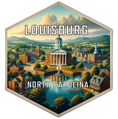 Louisburg North Carolina Travel Destination Souvenir Vinyl Decal Sticker 2-Inch