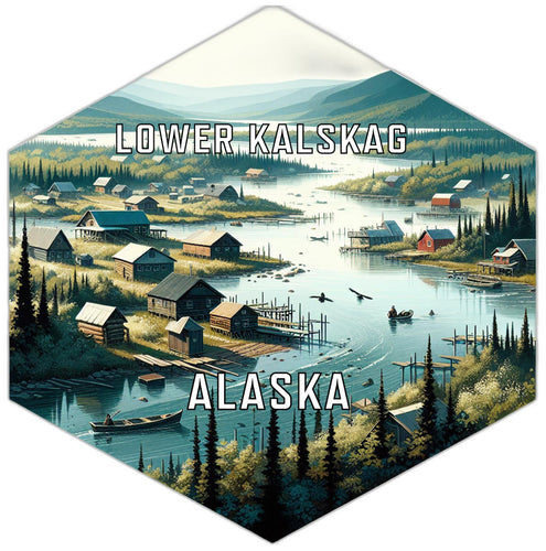 Lower Kalskag Alaska Travel Destination Souvenir Vinyl Decal Sticker 2-Inch