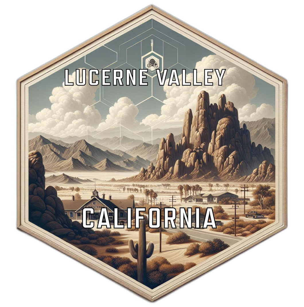 Lucerne Valley California Travel Destination Souvenir Vinyl Decal Sticker 2-Inch