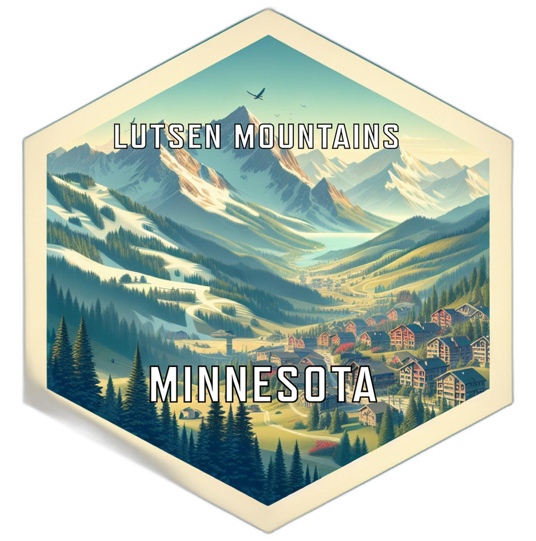 Lutsen Mountains Minnesota Travel Destination Souvenir Vinyl Decal Sticker 6-Inch