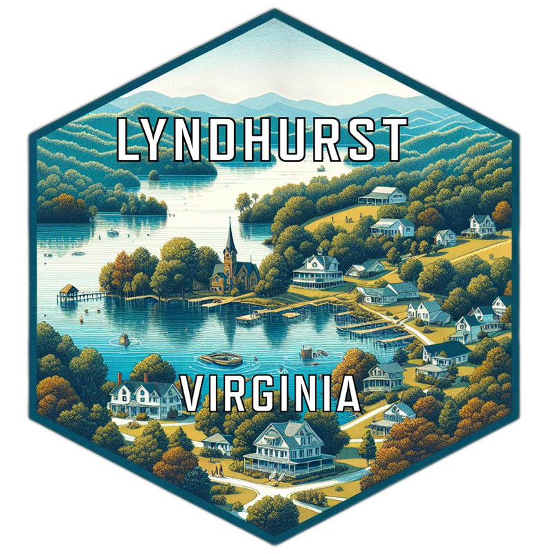 Lyndhurst Virginia Travel Destination Souvenir Vinyl Decal Sticker 2-Inch