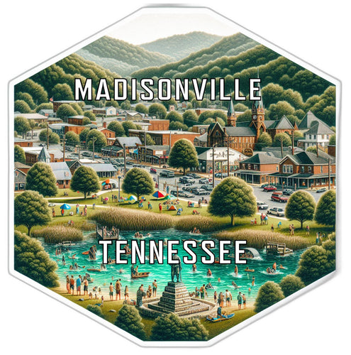 Madisonville Tennessee Travel Destination Souvenir Vinyl Decal Sticker 6-Inch