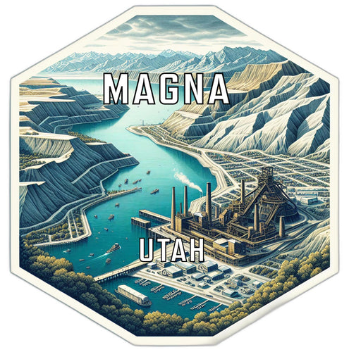 Magna Utah Travel Destination Souvenir Vinyl Decal Sticker 4-Inch