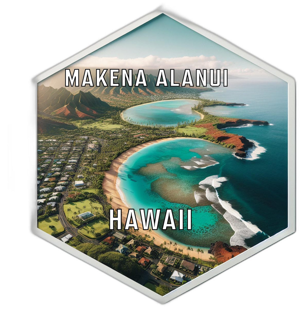 Makena Alanui Hawaii Travel Destination Souvenir Vinyl Decal Sticker 2-Inch