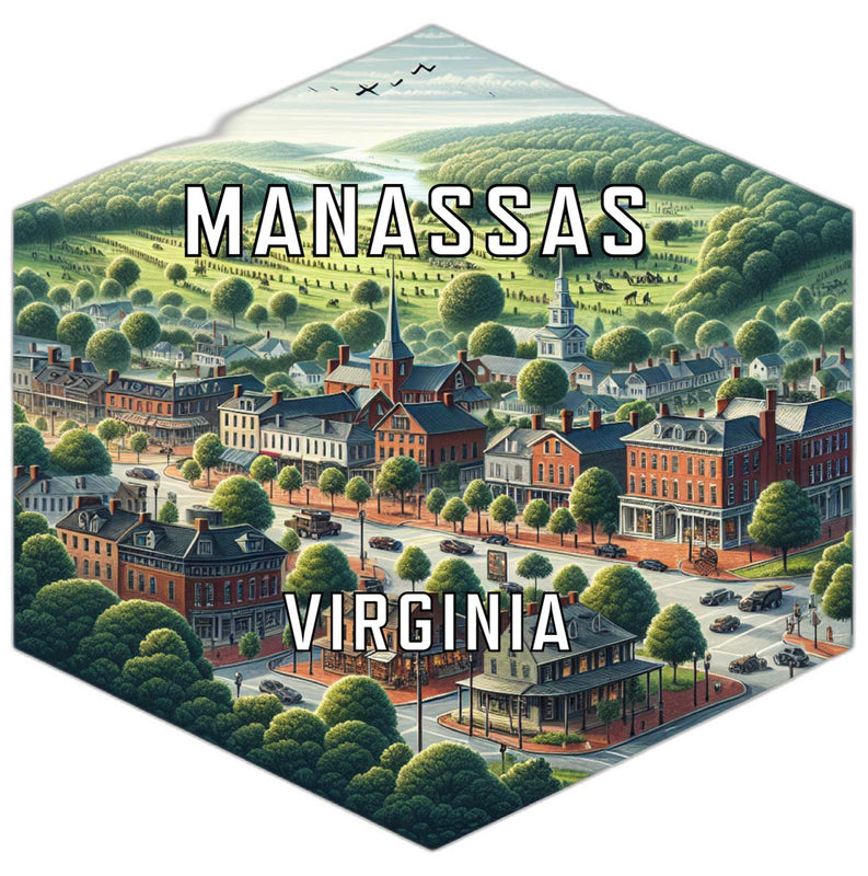 Manassas Virginia Travel Destination Souvenir Vinyl Decal Sticker 6-Inch