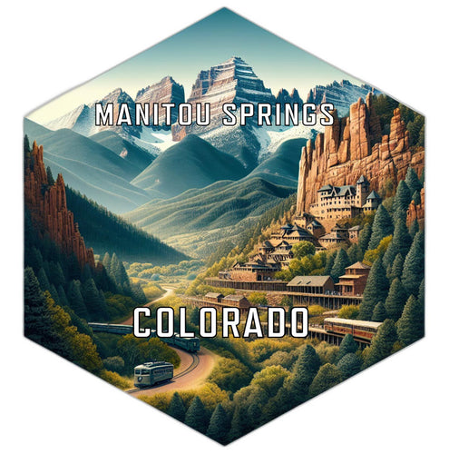 Manitou Springs Colorado Travel Destination Souvenir Vinyl Decal Sticker 6-Inch