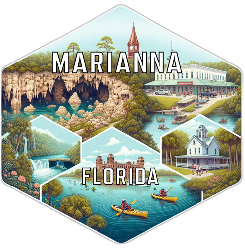 Marianna Florida Travel Destination Souvenir Vinyl Decal Sticker 6-Inch