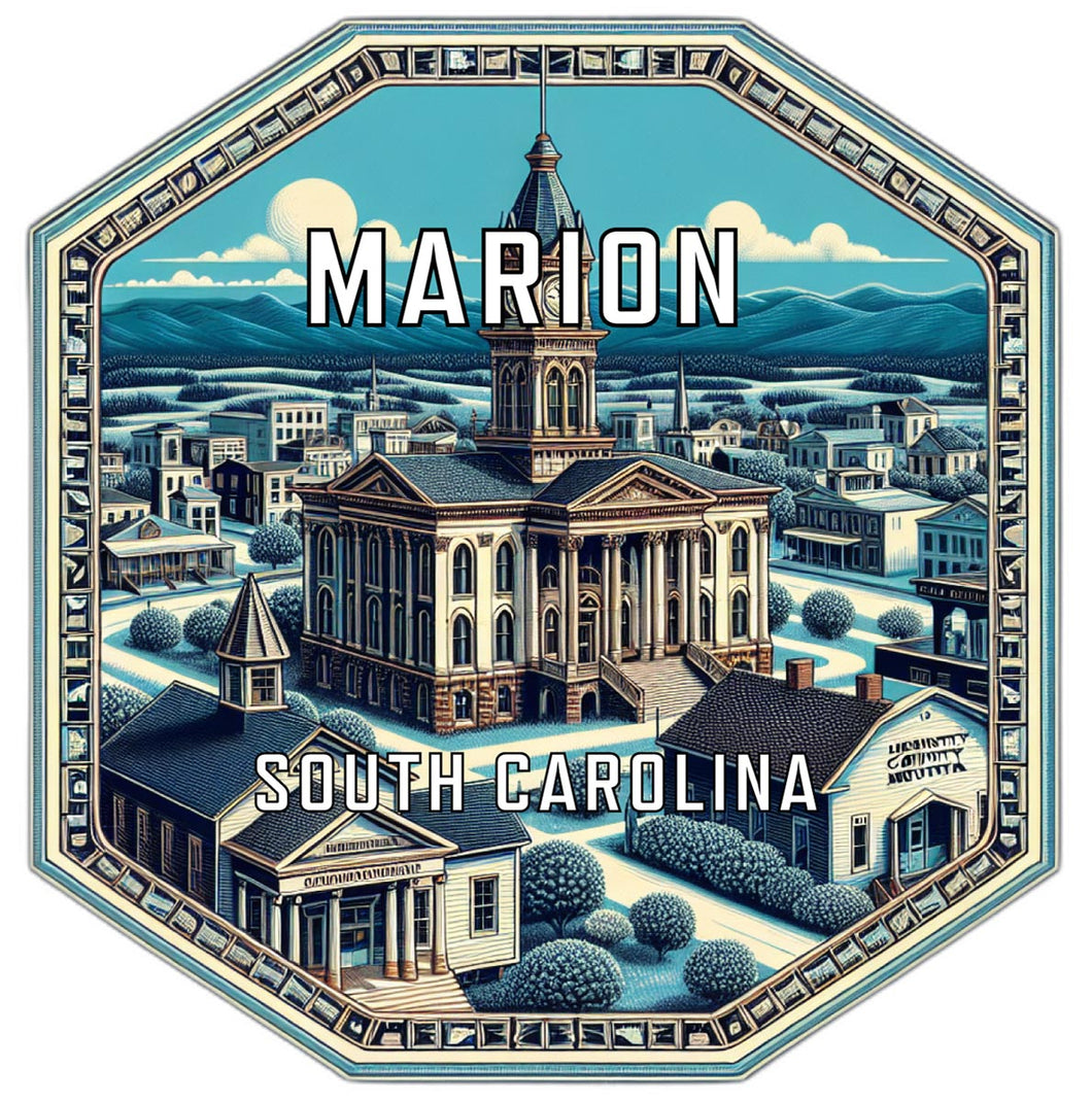 Marion South Carolina Travel Destination Souvenir Vinyl Decal Sticker 6-Inch