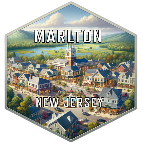 Marlton New Jersey Travel Destination Souvenir Vinyl Decal Sticker 4-Inch