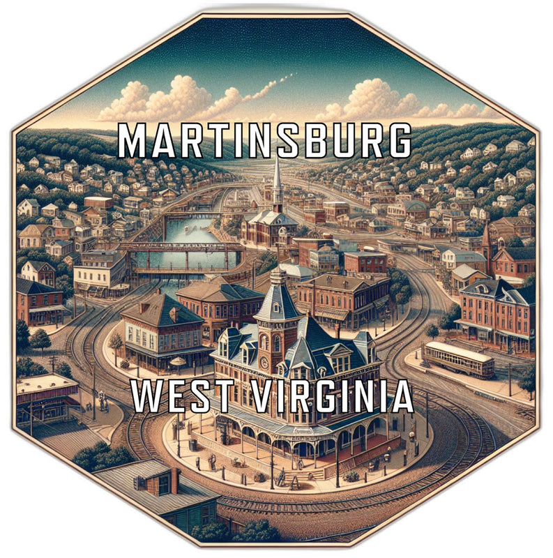 Martinsburg West Virginia Travel Destination Souvenir Vinyl Decal Sticker 4-Inch