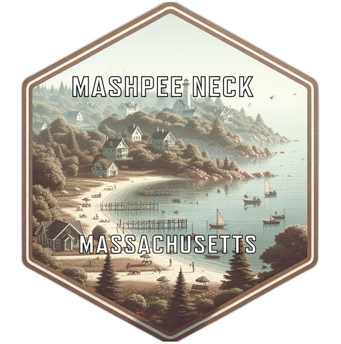 Mashpee Neck Massachusetts Travel Destination Souvenir Vinyl Decal Sticker 6-Inch