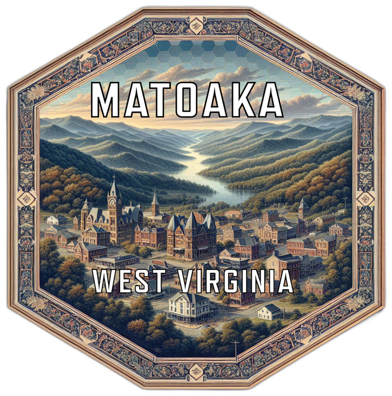Matoaka West Virginia Travel Destination Souvenir Vinyl Decal Sticker 6-Inch