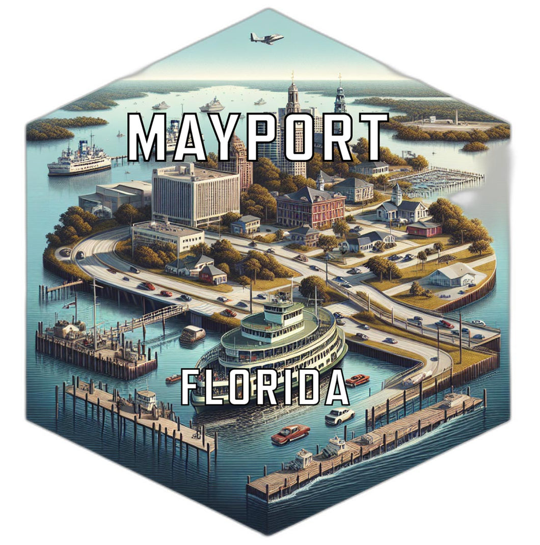 Mayport Florida Travel Destination Souvenir Vinyl Decal Sticker 4-Inch