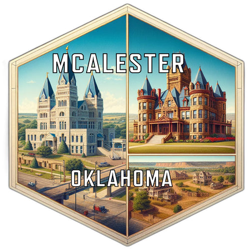 Mcalester Oklahoma Travel Destination Souvenir Vinyl Decal Sticker 2-Inch