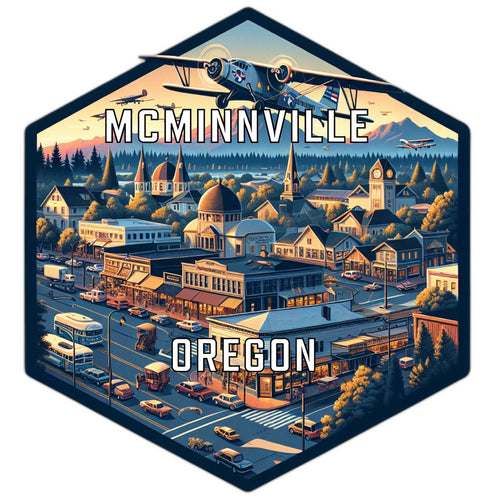 Mcminnville Oregon Travel Destination Souvenir Vinyl Decal Sticker 2-Inch