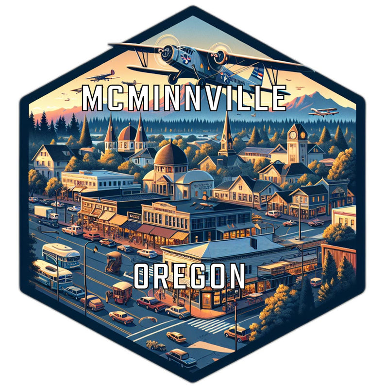 Mcminnville Oregon Travel Destination Souvenir Vinyl Decal Sticker 2-Inch