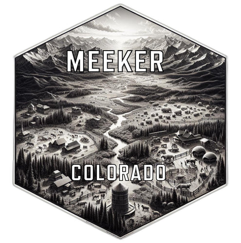 Meeker Colorado Travel Destination Souvenir Vinyl Decal Sticker 2-Inch