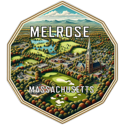 Melrose Massachusetts Travel Destination Souvenir Vinyl Decal Sticker 2-Inch