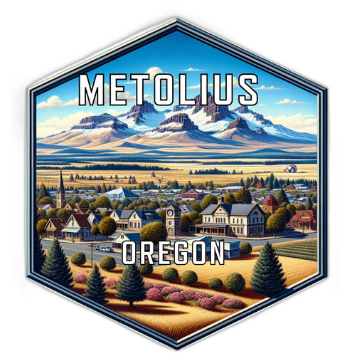 Metolius Oregon Travel Destination Souvenir Vinyl Decal Sticker 2-Inch