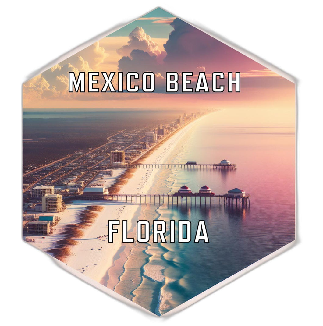 Mexico Beach Florida Travel Destination Souvenir Vinyl Decal Sticker 2-Inch