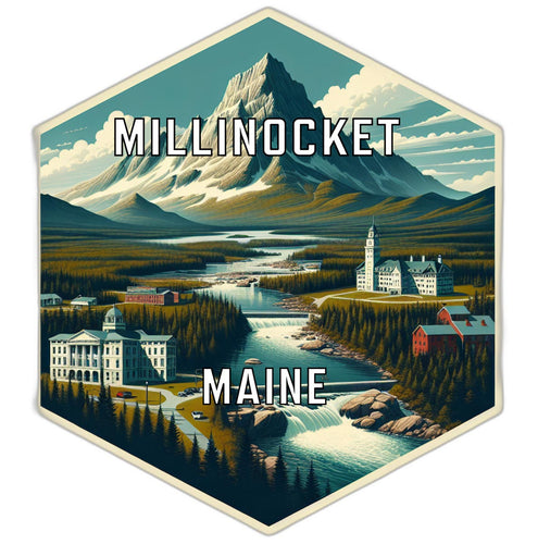 Millinocket Maine Travel Destination Souvenir Vinyl Decal Sticker 2-Inch