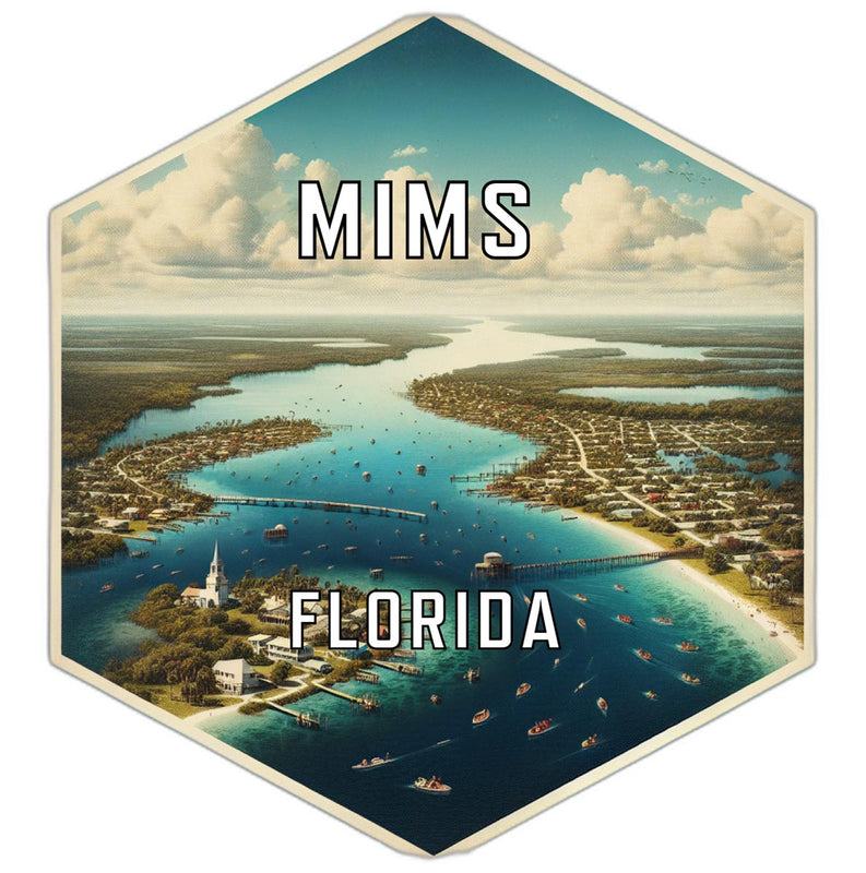 Mims Florida Travel Destination Souvenir Vinyl Decal Sticker 4-Inch