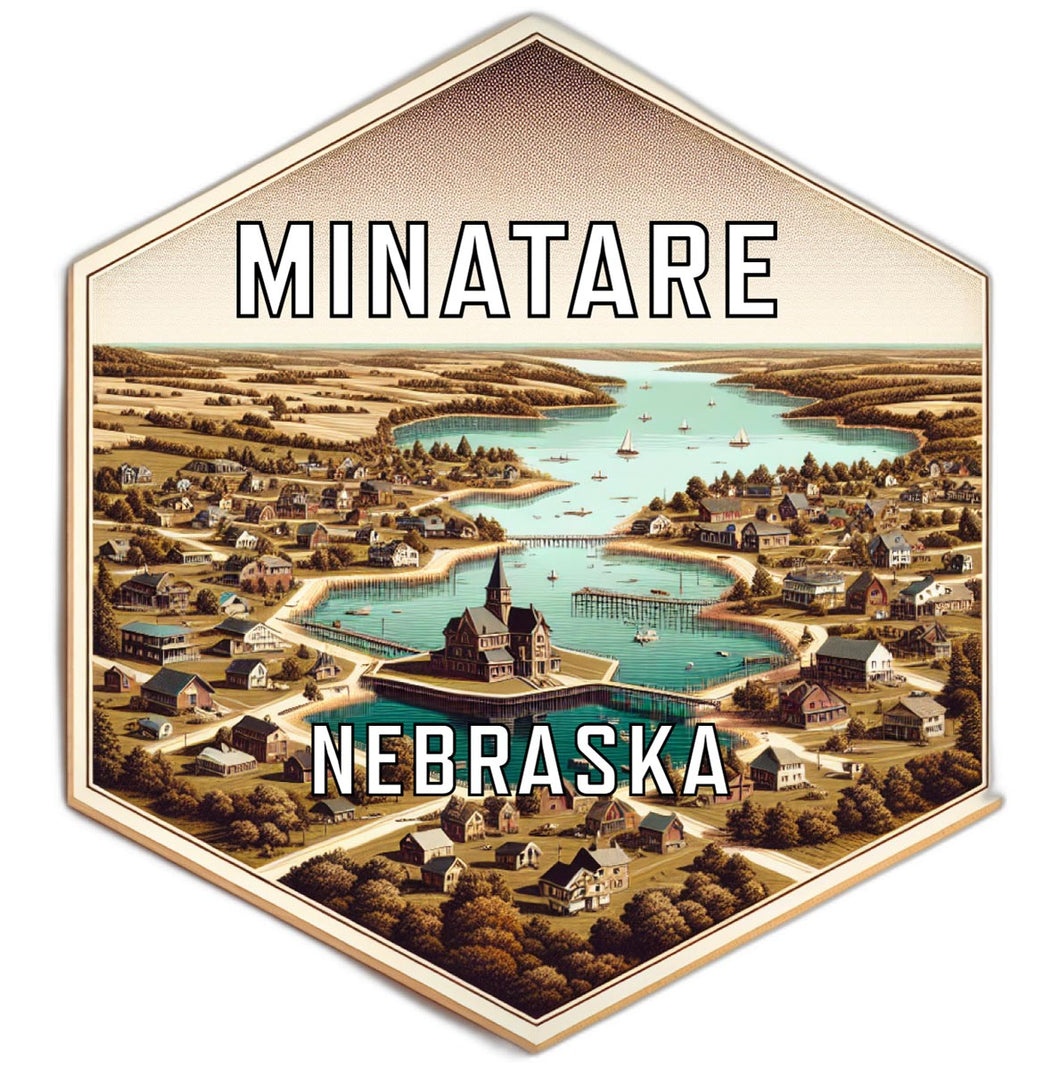 Minatare Nebraska Travel Destination Souvenir Vinyl Decal Sticker 2-Inch