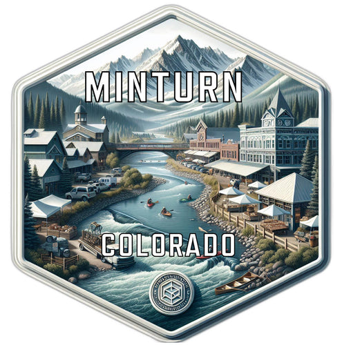Minturn Colorado Travel Destination Souvenir Vinyl Decal Sticker 4-Inch