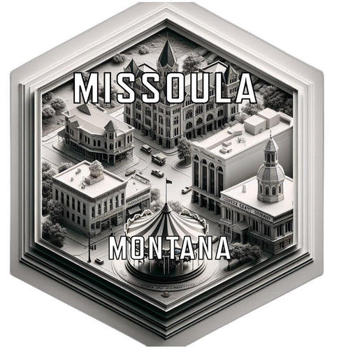 Missoula Montana Travel Destination Souvenir Vinyl Decal Sticker 6-Inch