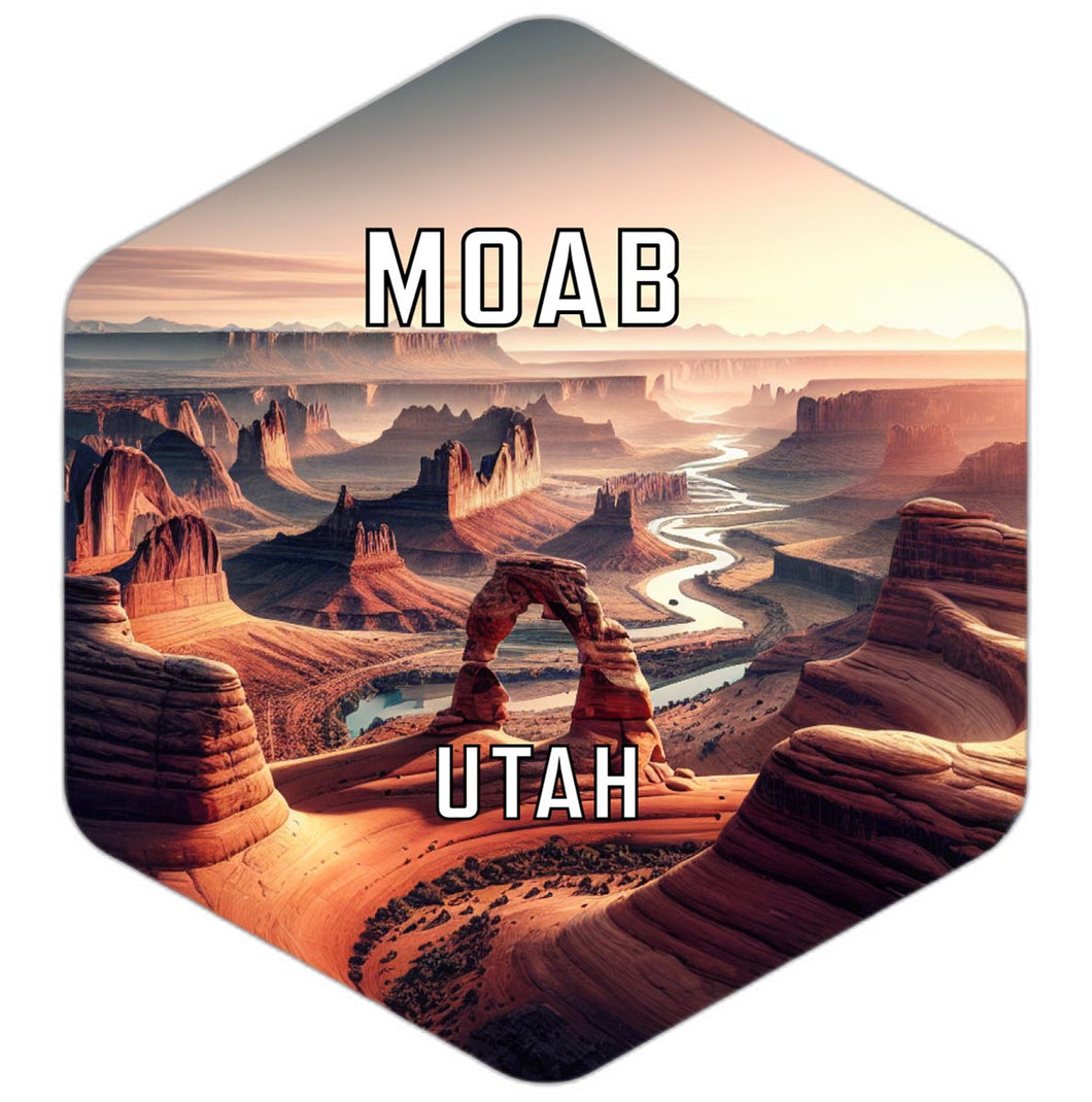 Moab Utah Travel Destination Souvenir Vinyl Decal Sticker 2-Inch