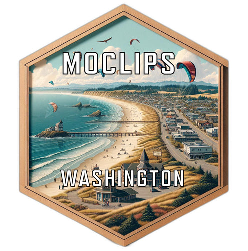 Moclips Washington Travel Destination Souvenir Vinyl Decal Sticker 2-Inch