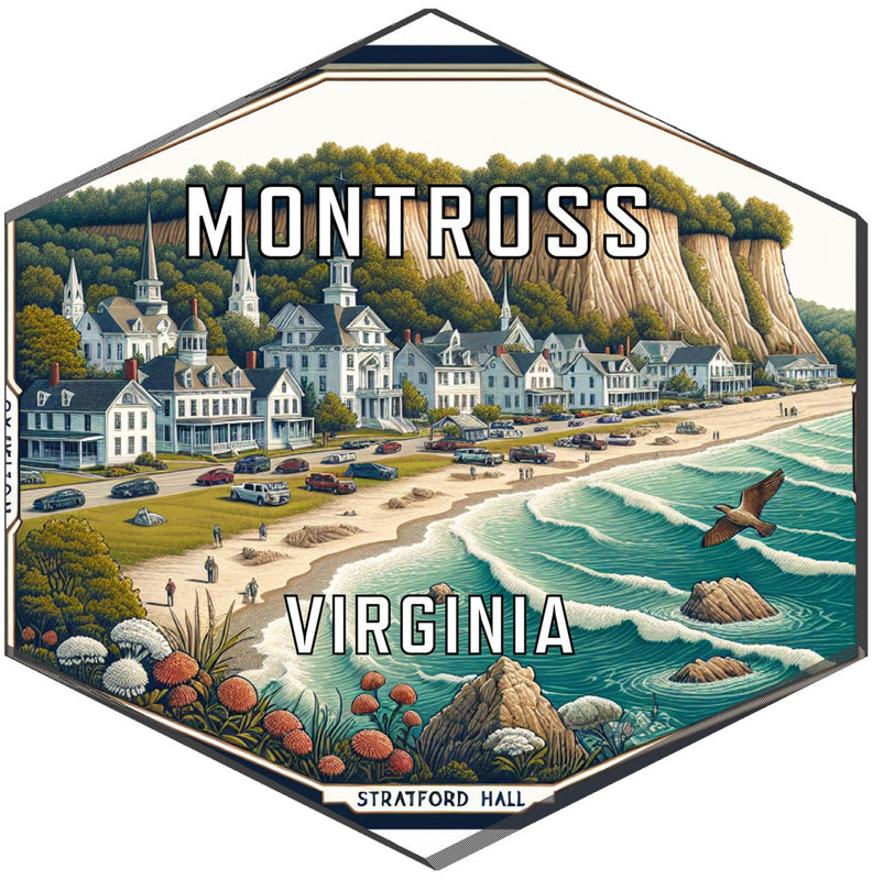 Montross Virginia Travel Destination Souvenir Vinyl Decal Sticker 6-Inch