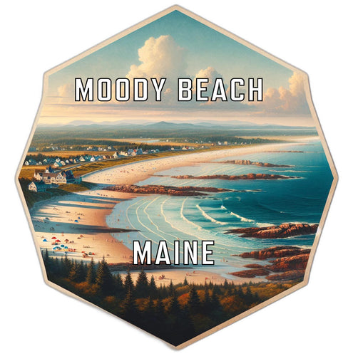 Moody Beach Maine Travel Destination Souvenir Vinyl Decal Sticker 2-Inch