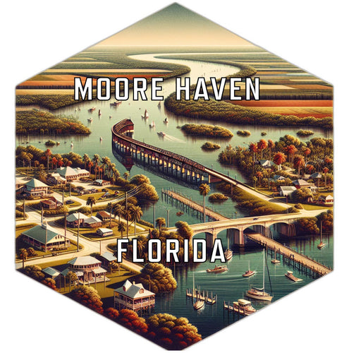 Moore Haven Florida Travel Destination Souvenir Vinyl Decal Sticker 2-Inch