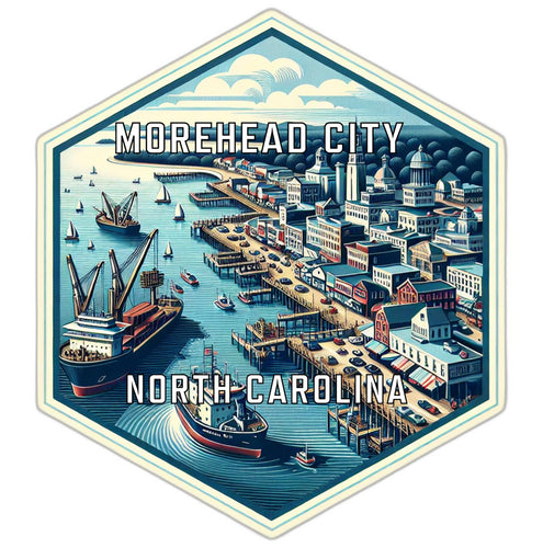 Morehead City North Carolina Travel Destination Souvenir Vinyl Decal Sticker 2-Inch