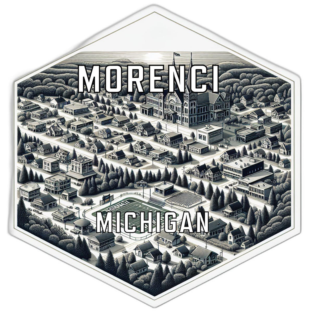Morenci Michigan Travel Destination Souvenir Vinyl Decal Sticker 6-Inch