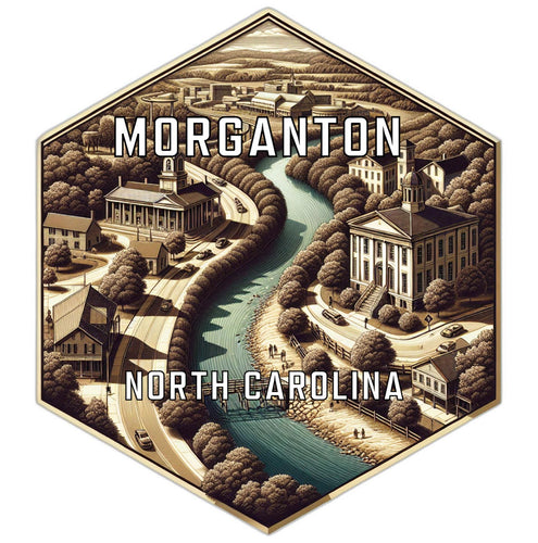 Morganton North Carolina Travel Destination Souvenir Vinyl Decal Sticker 4-Inch