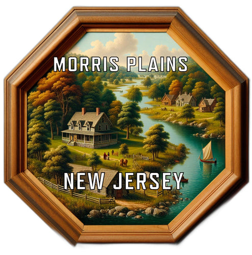 Morris Plains New Jersey Travel Destination Souvenir Vinyl Decal Sticker 2-Inch