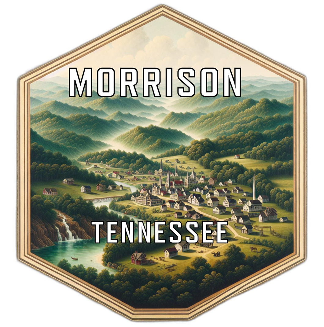 Morrison Tennessee Souvenir Travel Destination Die Cut Hexagon Fridge Magnet 2-Inch