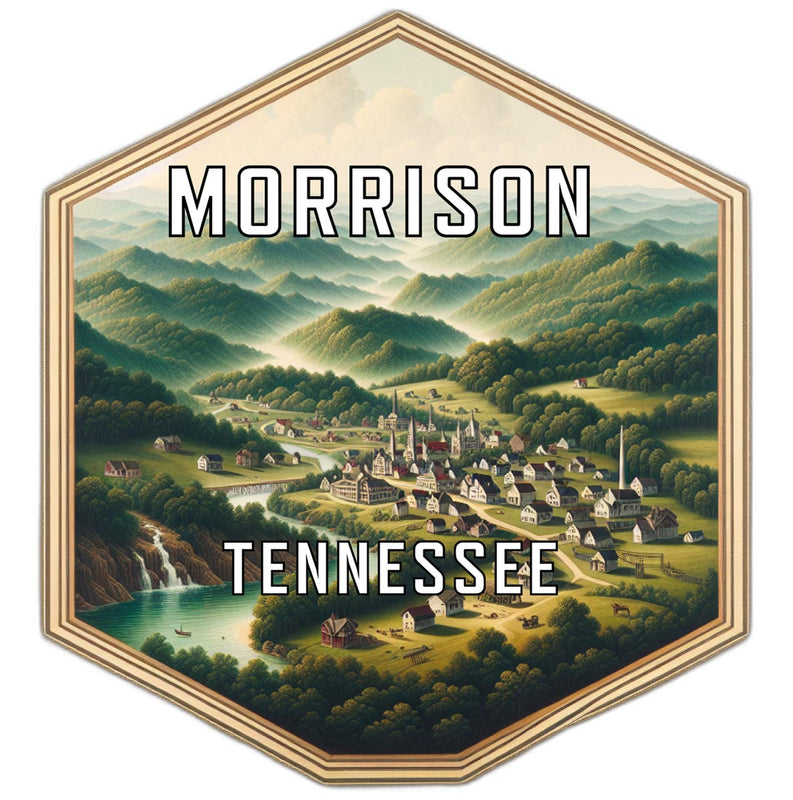 Morrison Tennessee Souvenir Travel Destination Die Cut Hexagon Fridge Magnet 2-Inch