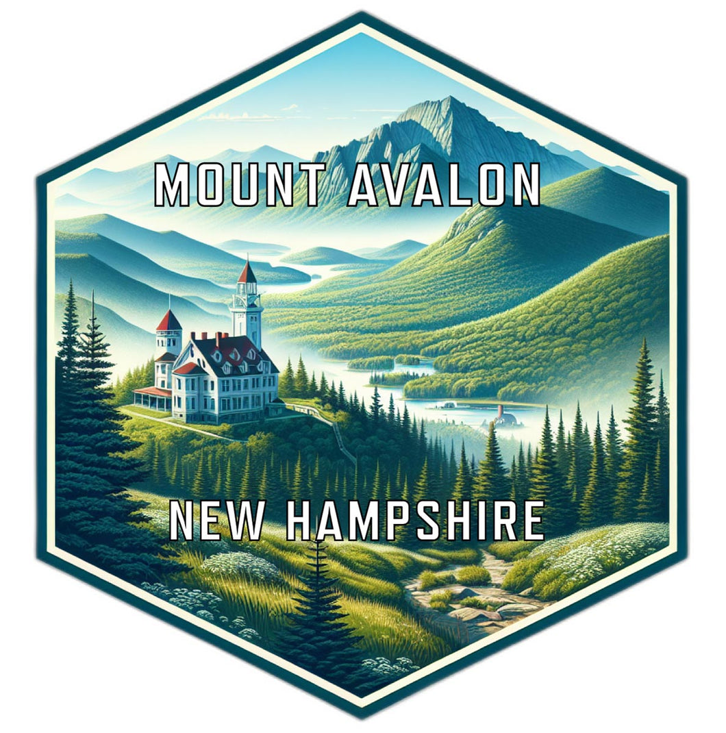 Mount Avalon New Hampshire Travel Destination Souvenir Vinyl Decal Sticker 6-Inch